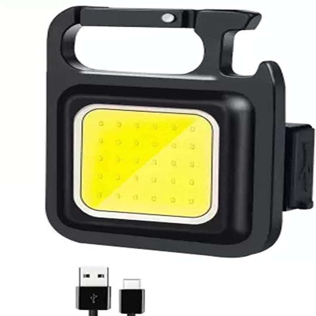 LED Mini COB Flashlight 1000 High Lumens Bright Light Keychain Flashlight