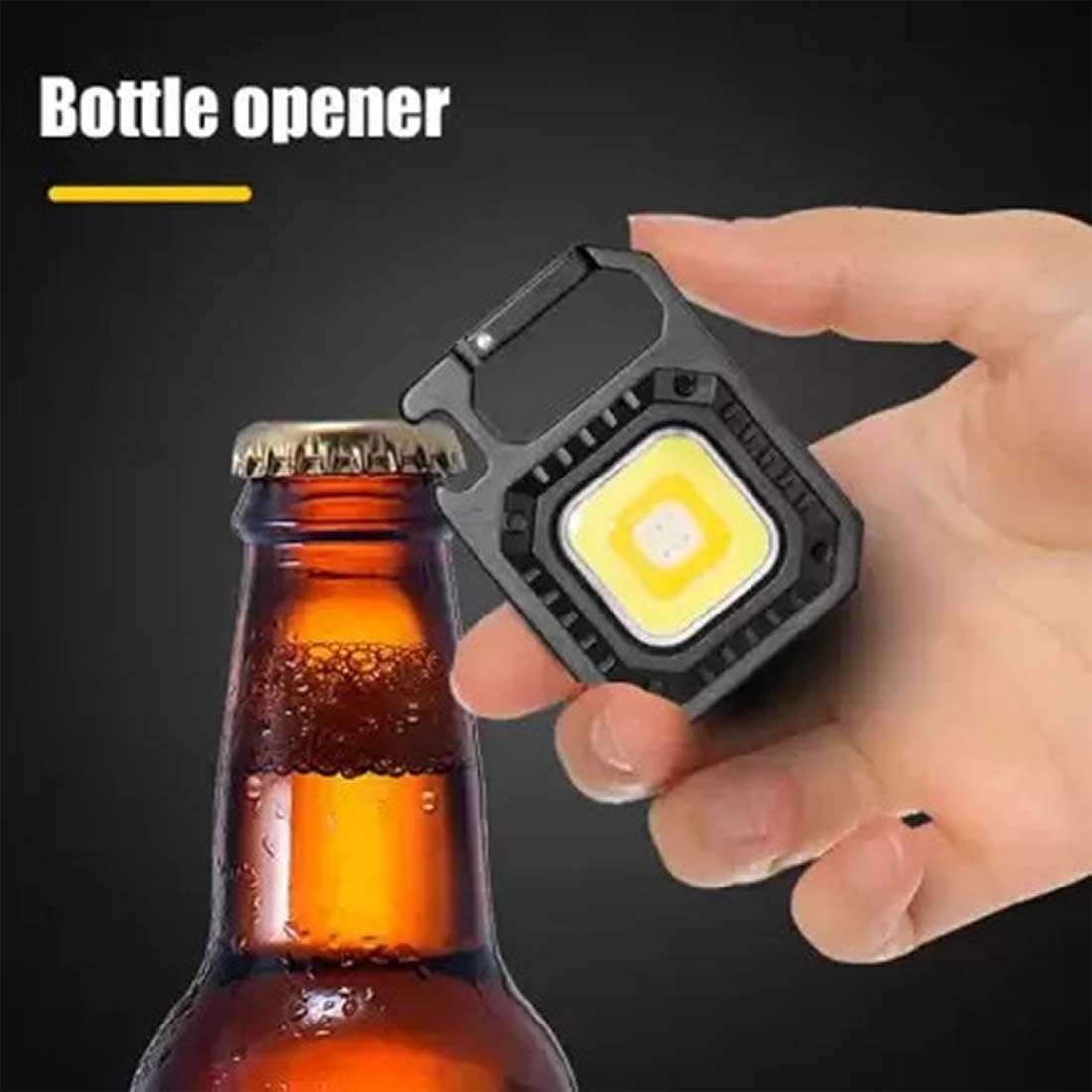 LED Mini COB Flashlight 1000 High Lumens Bright Light Keychain Flashlight - Image 4